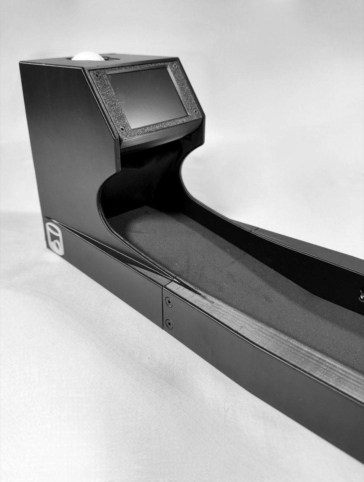 The Speed Machine from a front three-quarter angle, showing the ball chute and speed display