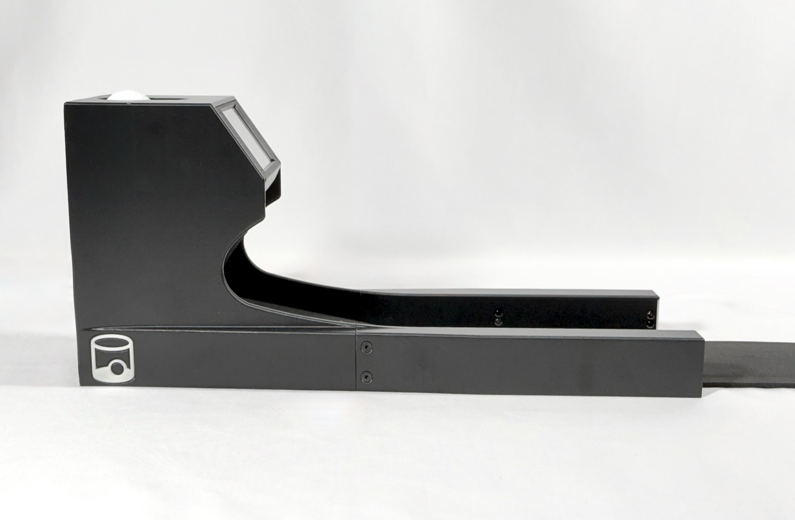 A front-facing view of the Speed Machine's housing and return track
